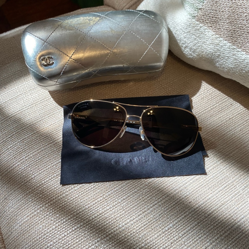 Chanel Polarized Aviator Sunglasses